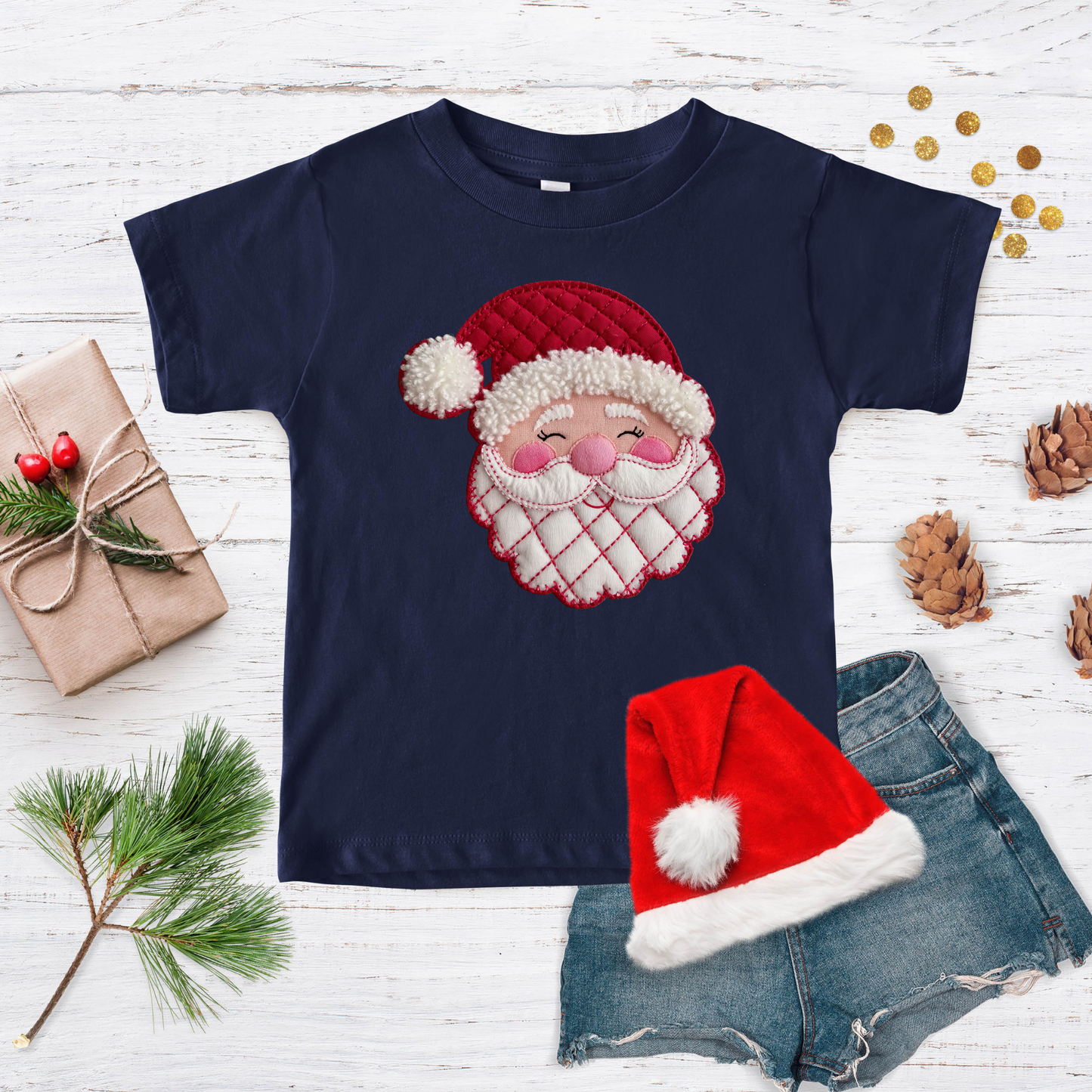 SANTA PATCH YOUTH DTF TRANSFER