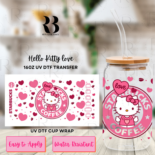 HELLO KITTY LOVE UV DTF WRAP