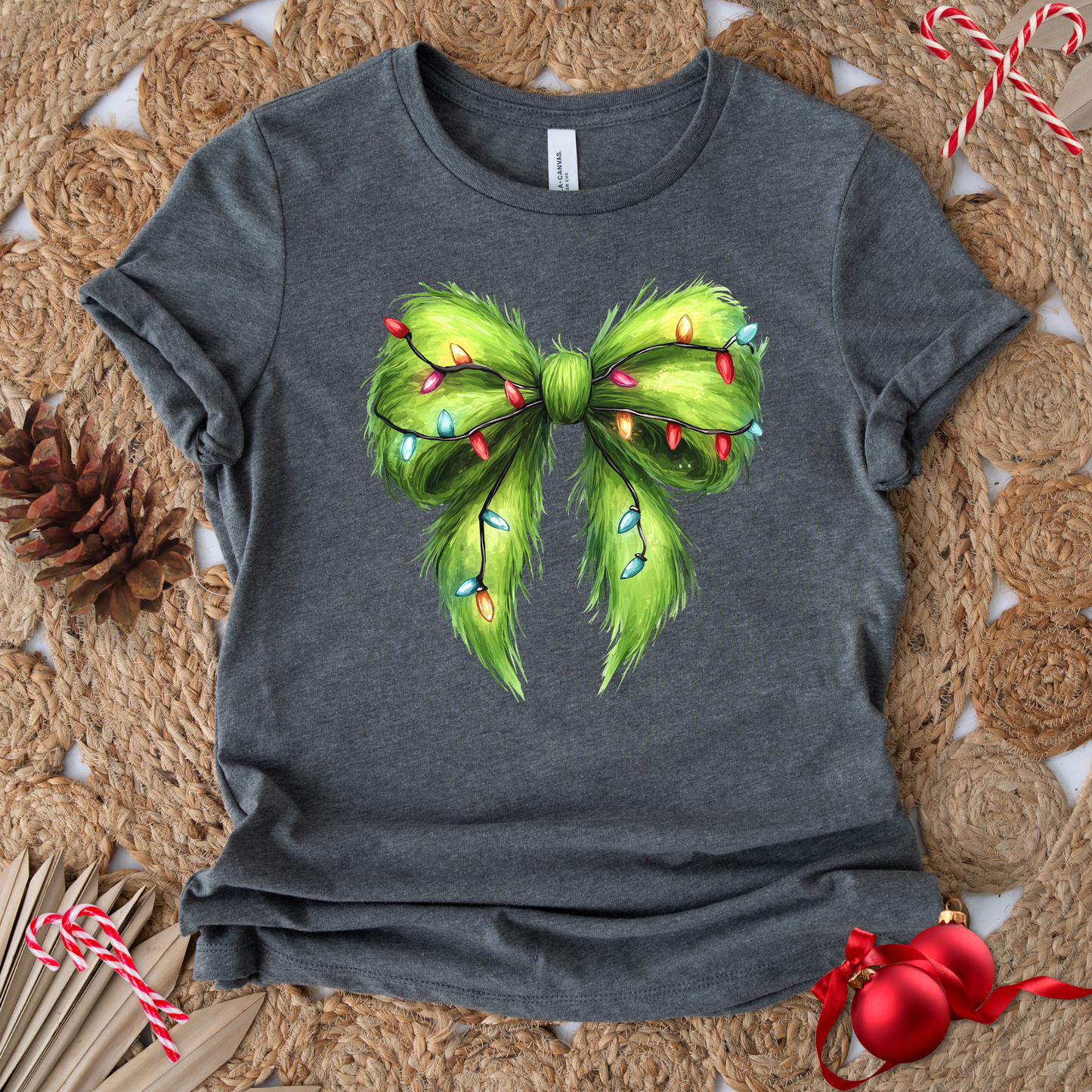 FUR COQUETTE BOW T-SHIRT