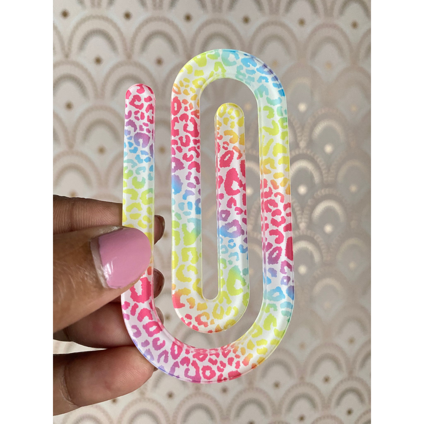 NEON LEOPARD PAPERCLIP