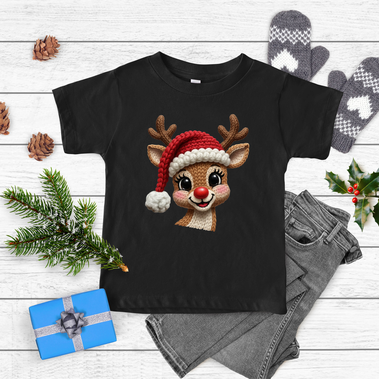 CUTEST REINDEER KIDS T-SHIRT