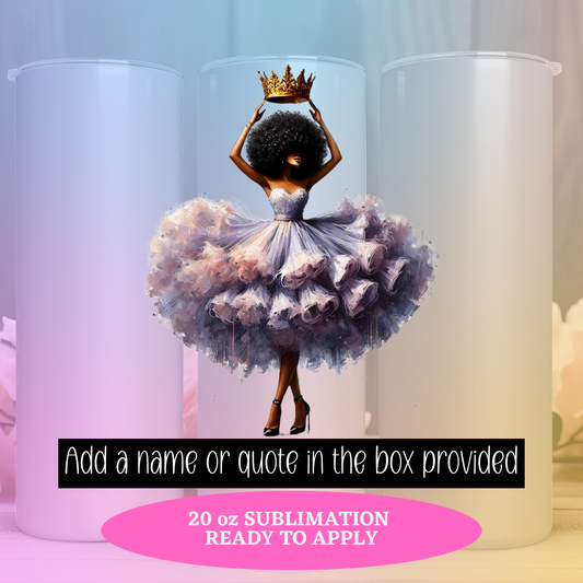 PURPLE QUEEN  (Sublimation Ready to Press Print)
