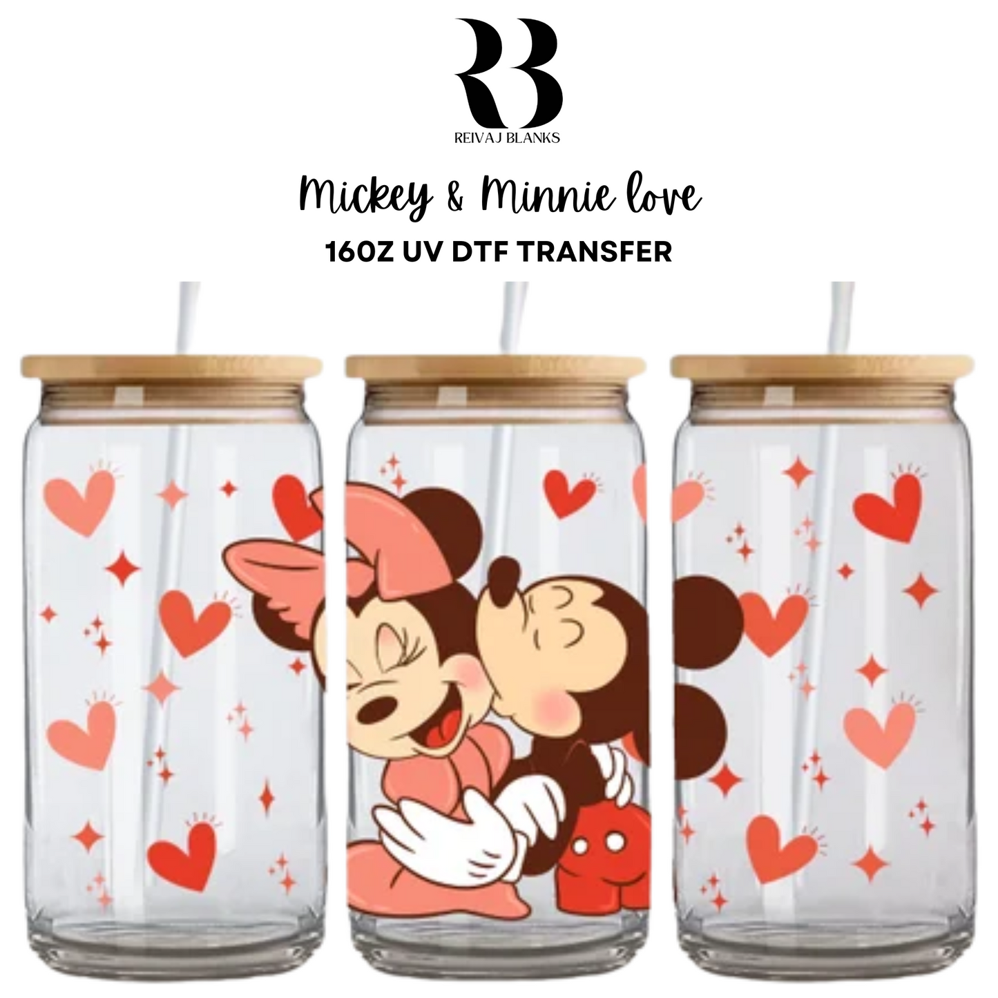 MICKEY & MINNIE LOVE UV DTF WRAP