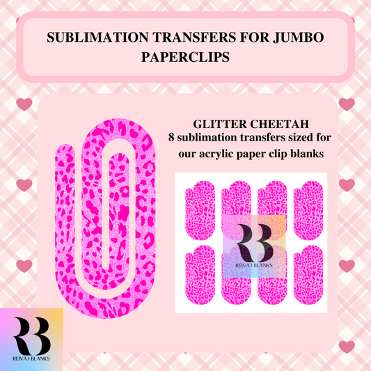 GLITTER CHEETAH SUBLIMATION TRANSFER