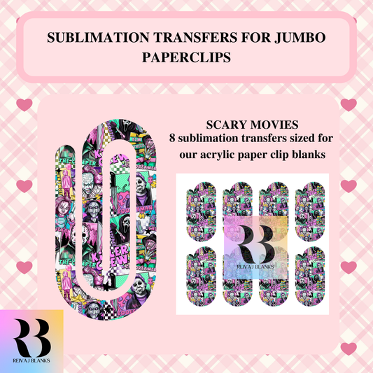 SCARY MOVIES SUBLIMATION TRANSFER