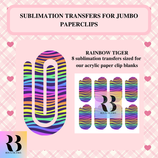 RAINBOW TIGER SUBLIMATION TRANSFER