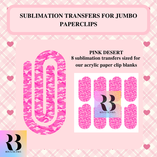 PINK DESERT SUBLIMATION TRANSFER