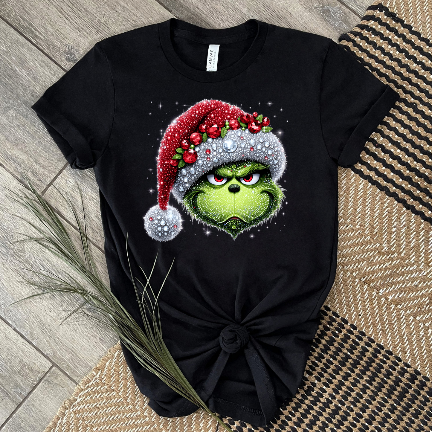 FAUX SEQUINS GREEN T-SHIRT