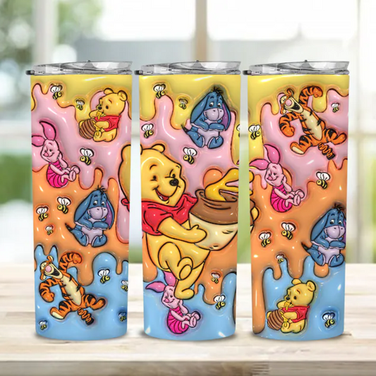 POOH BEAR AND FRIENDS 3D TUMBLER