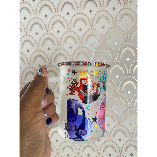 INSIDE OUT 2 FROSTED GLASS MUG