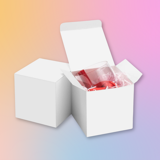 WHITE GIFT BOXES 4X4X4