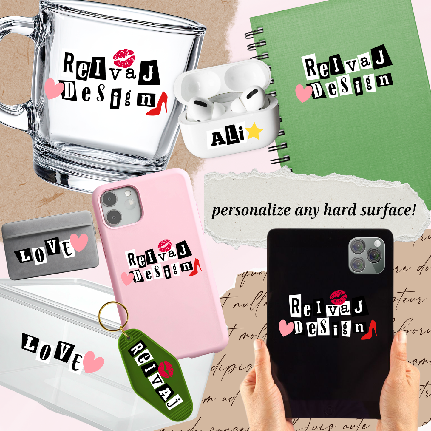 Letter Sticker Sheet | Ransom Letters White {Double Sided}