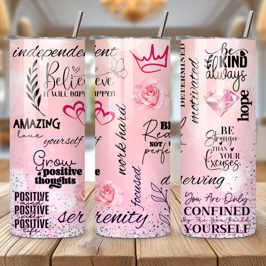 PINK AFFIRMATIONS WRAP 20oz Digital files