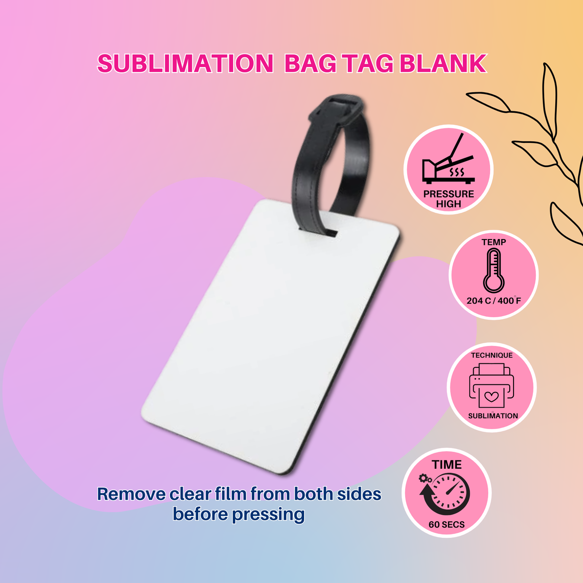 Bag Tag (sublimation blank)