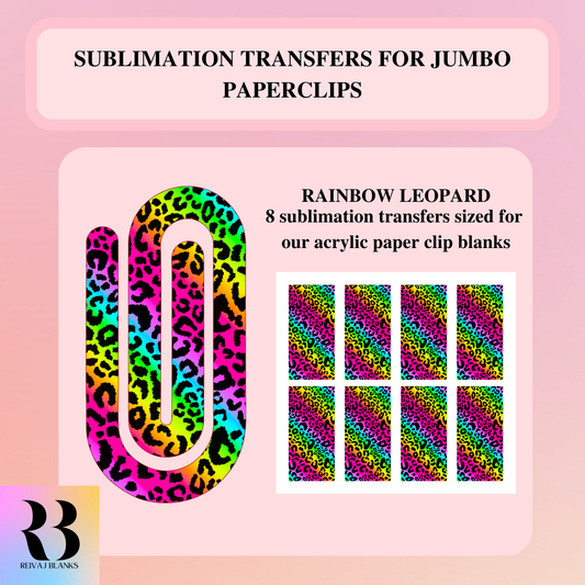 RAINBOW LEOPARD SUBLIMATION TRANSFER