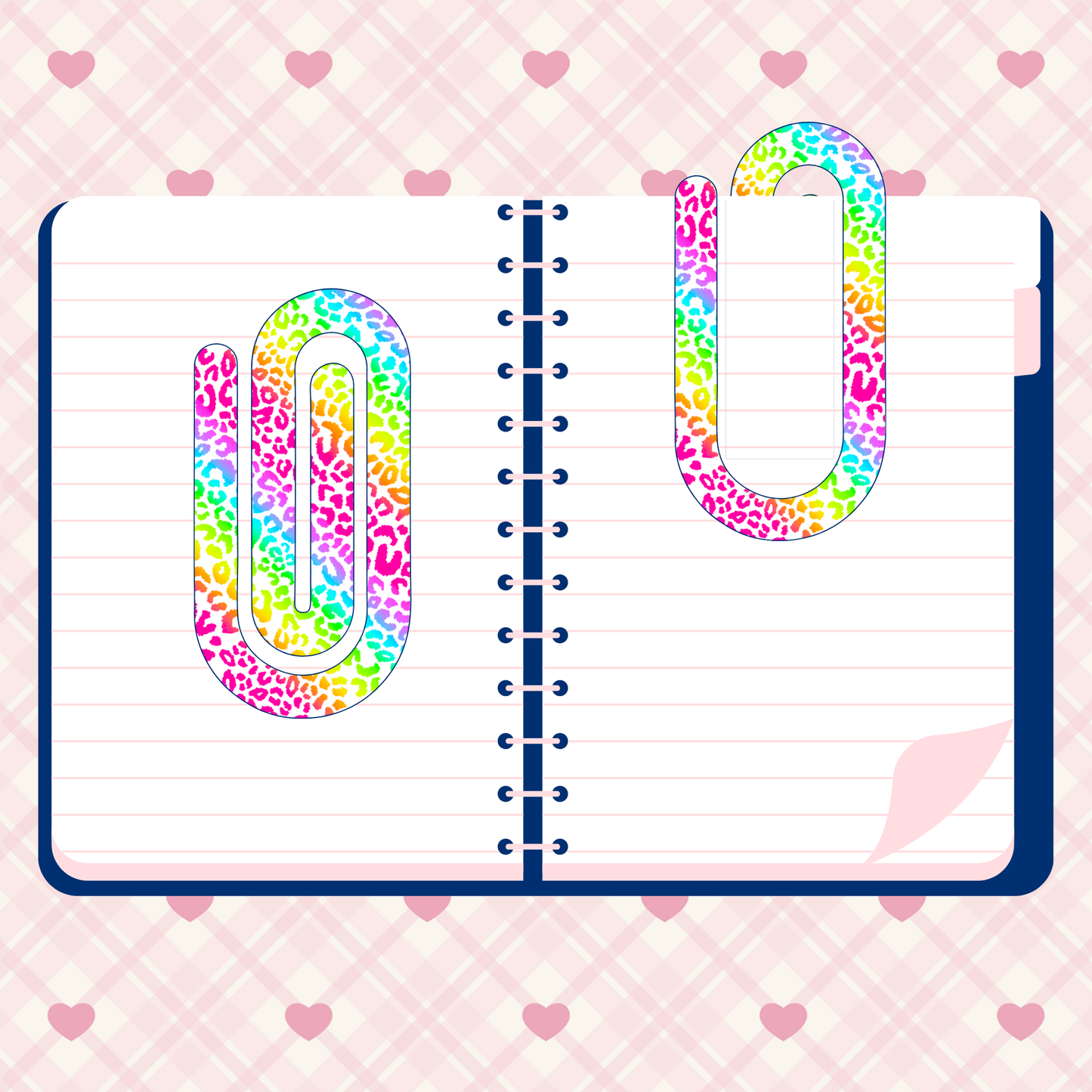 NEON LEOPARD PAPERCLIP