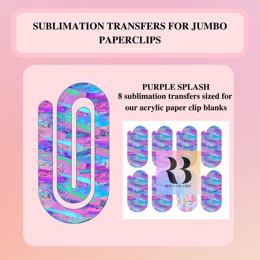 PURPLE SPLASH SUBLIMATION TRANSFER