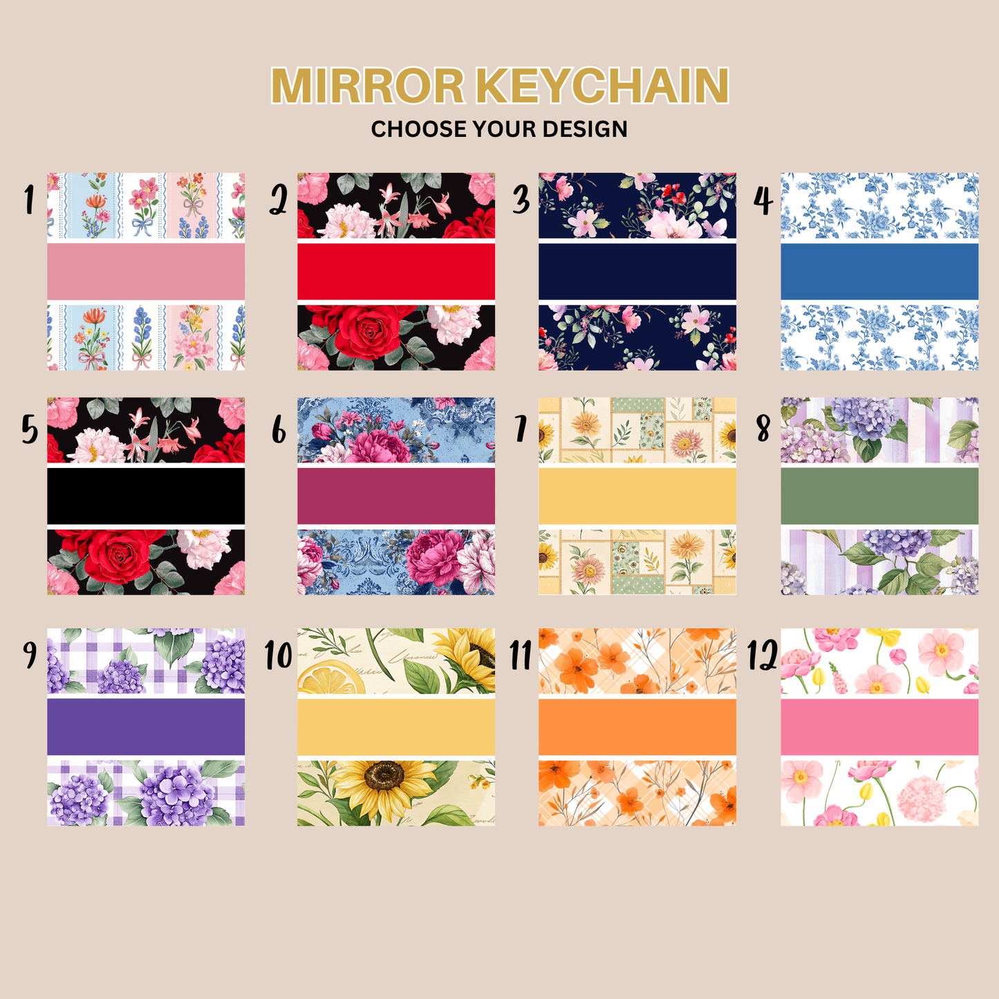 CUSTOM MIRROR KEYCHAIN