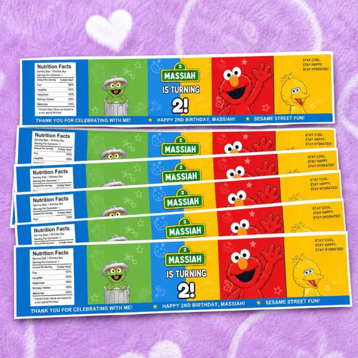 PARTY BOTTLE LABELS