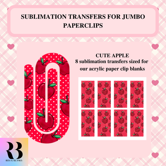 CUTE APPLES SUBLIMATION TRANSFER