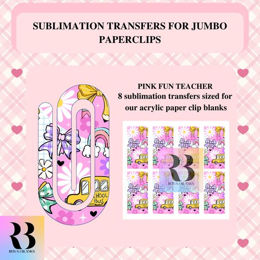 PINK FUN SUBLIMATION TRANSFER