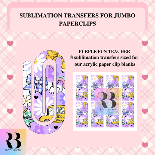 PURPLE FUN SUBLIMATION TRANSFER