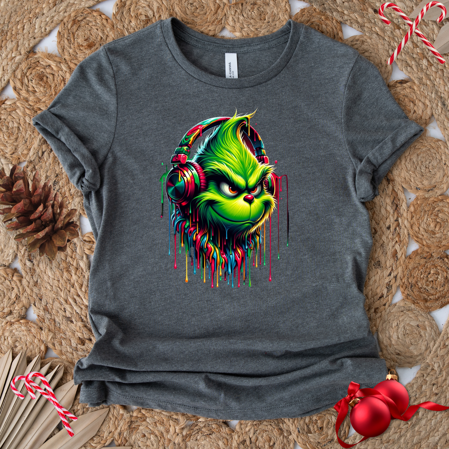 GREEN HEADPHONES T-SHIRT