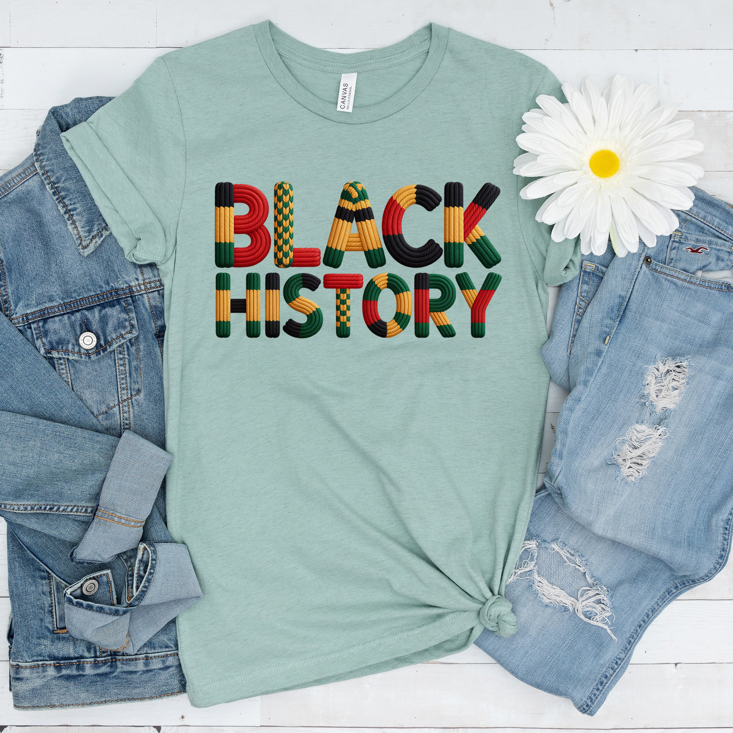 KNIT BLACK HISTORY DTF