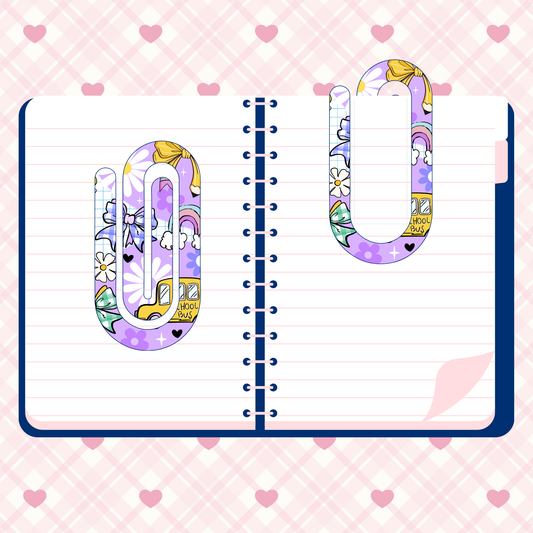 PURPLE FUN PAPERCLIP
