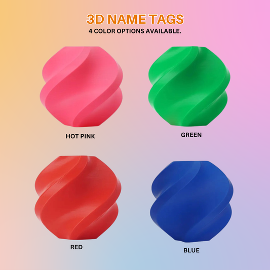 CUSTOM 3D NAME TAGS