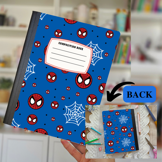 Blue Spidey Composition Notebook