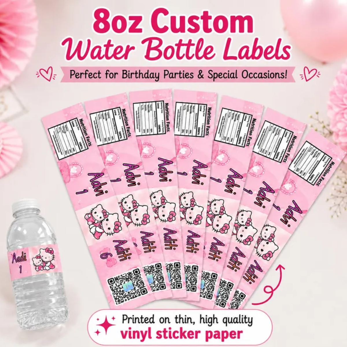 PARTY BOTTLE LABELS