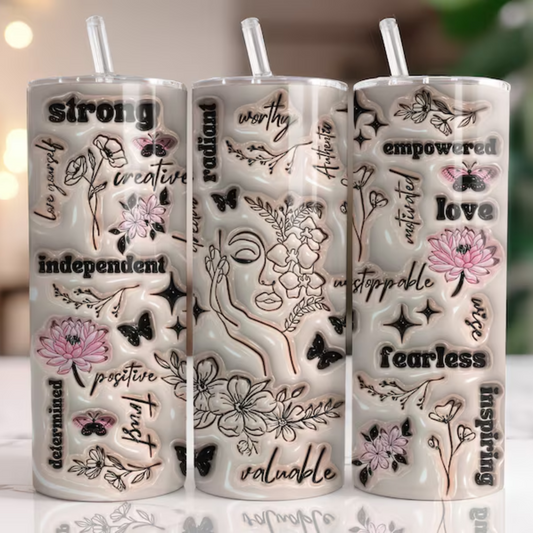 YOU AFFIRMATION 3D TUMBLER