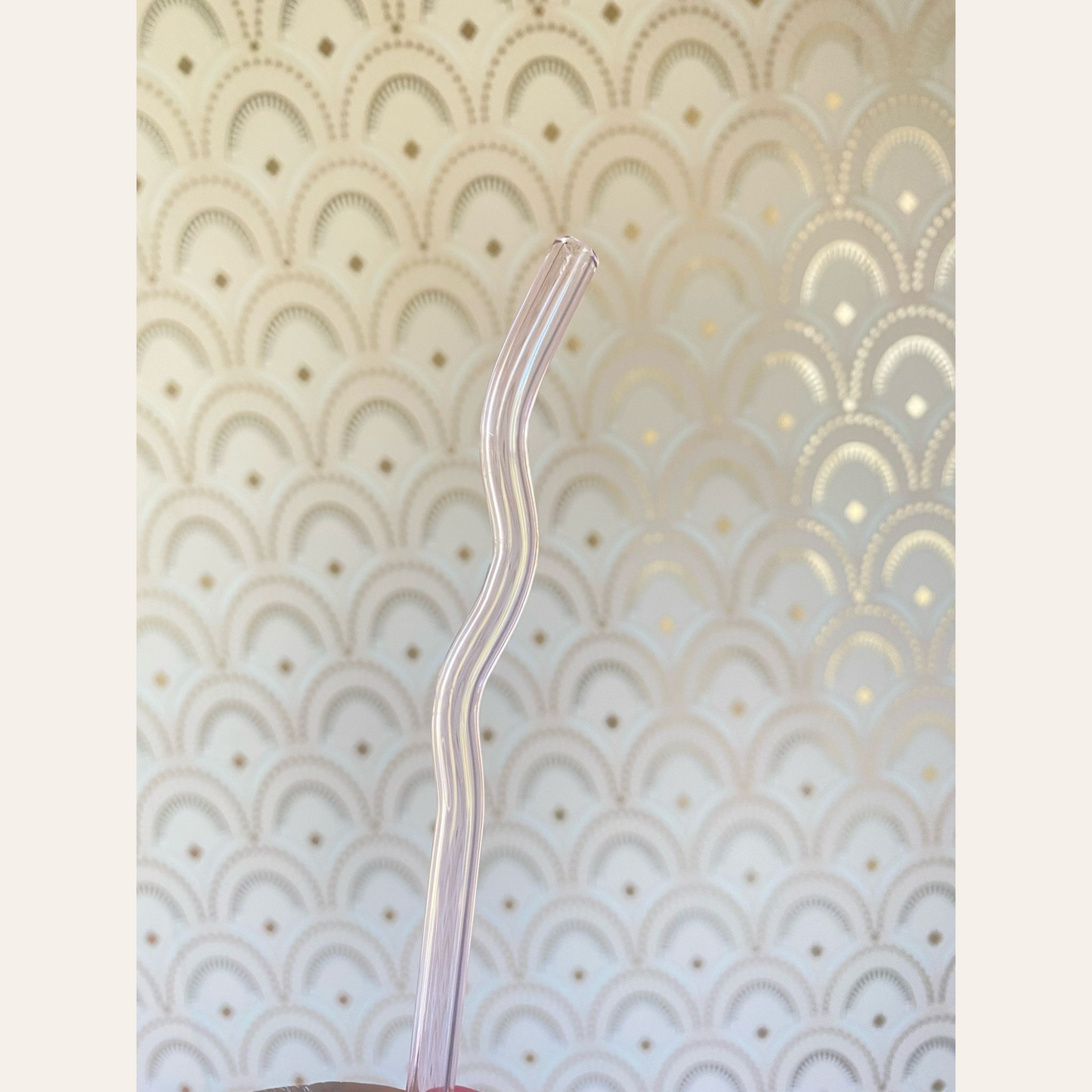 WAVY GLASS STRAWS - REUSABLE