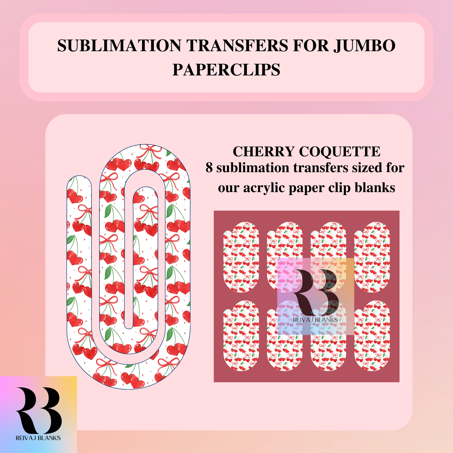 CHERRY COQUETTE SUBLIMATION TRANSFER