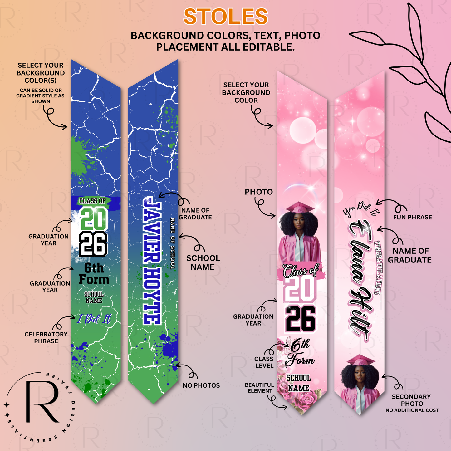 GRADUATION STOLES
