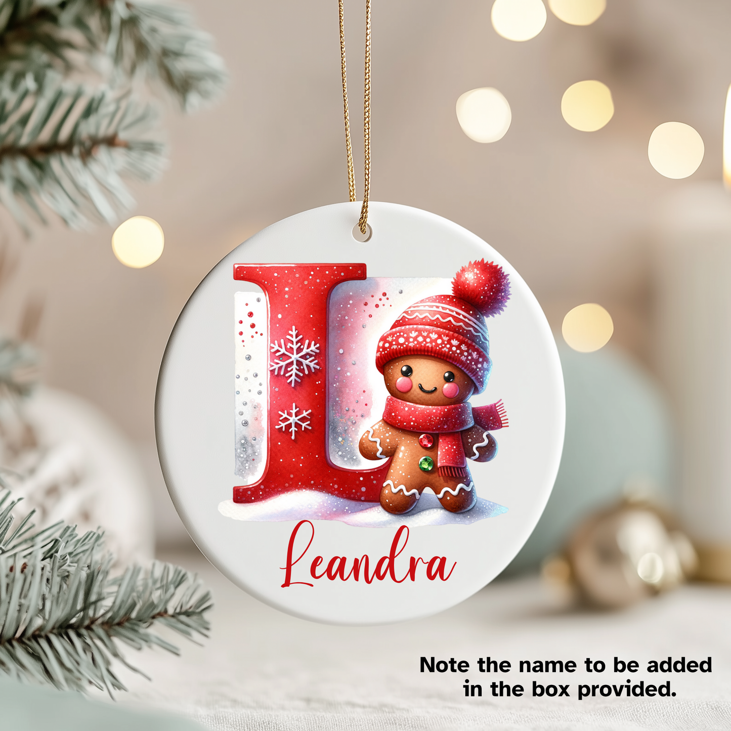 LETTER NAME ORNAMENT (CUSTOMIZED)
