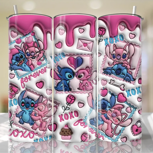 STITCH FOREVER XO 3D TUMBLER