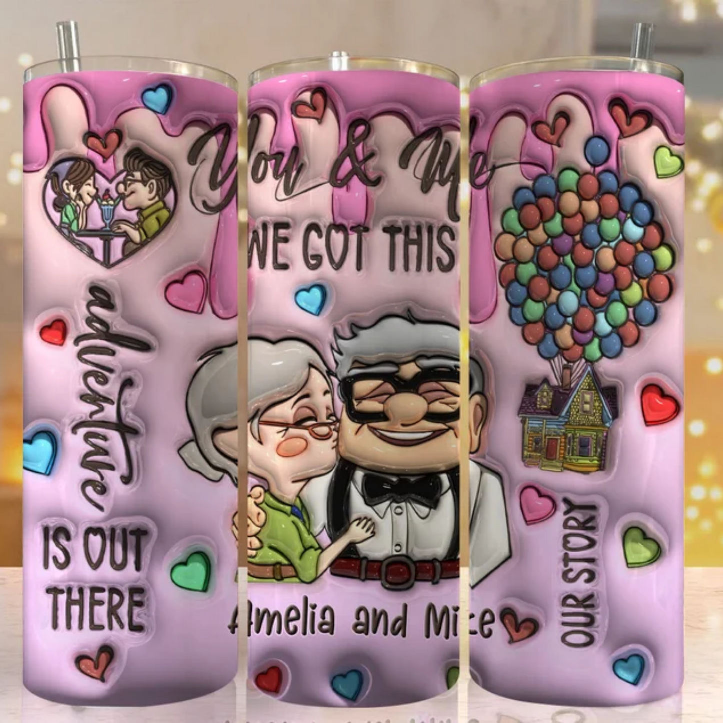 YOU & ME 3D TUMBLER