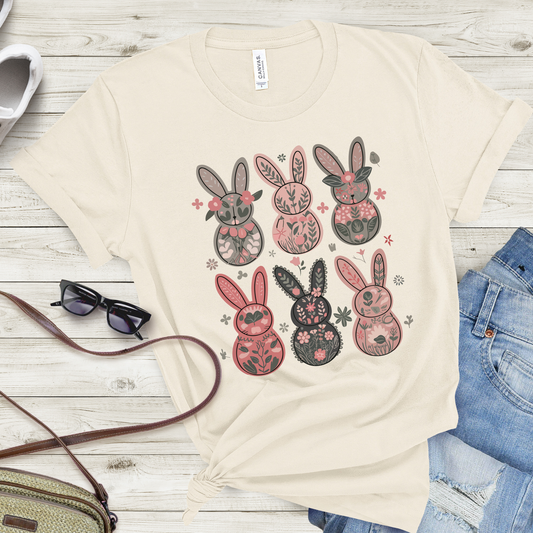 FLORAL BUNNIES DTF
