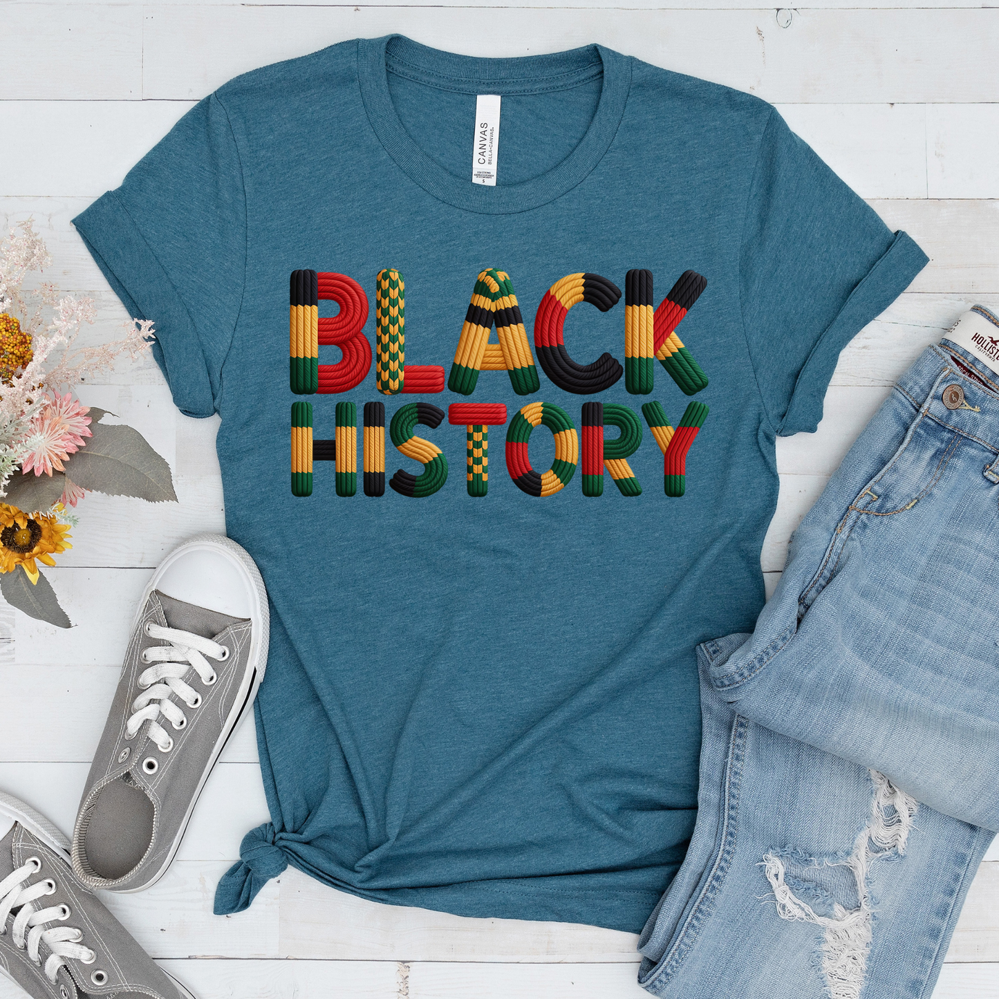 KNIT BLACK HISTORY DTF