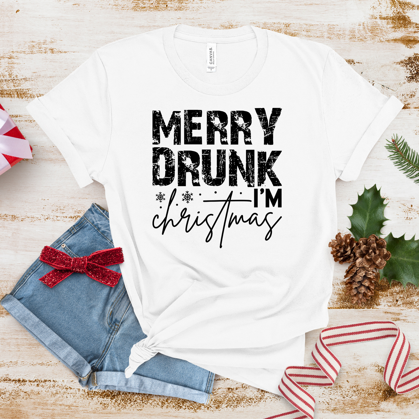 MERRY DRUNK DTF TRANSFER