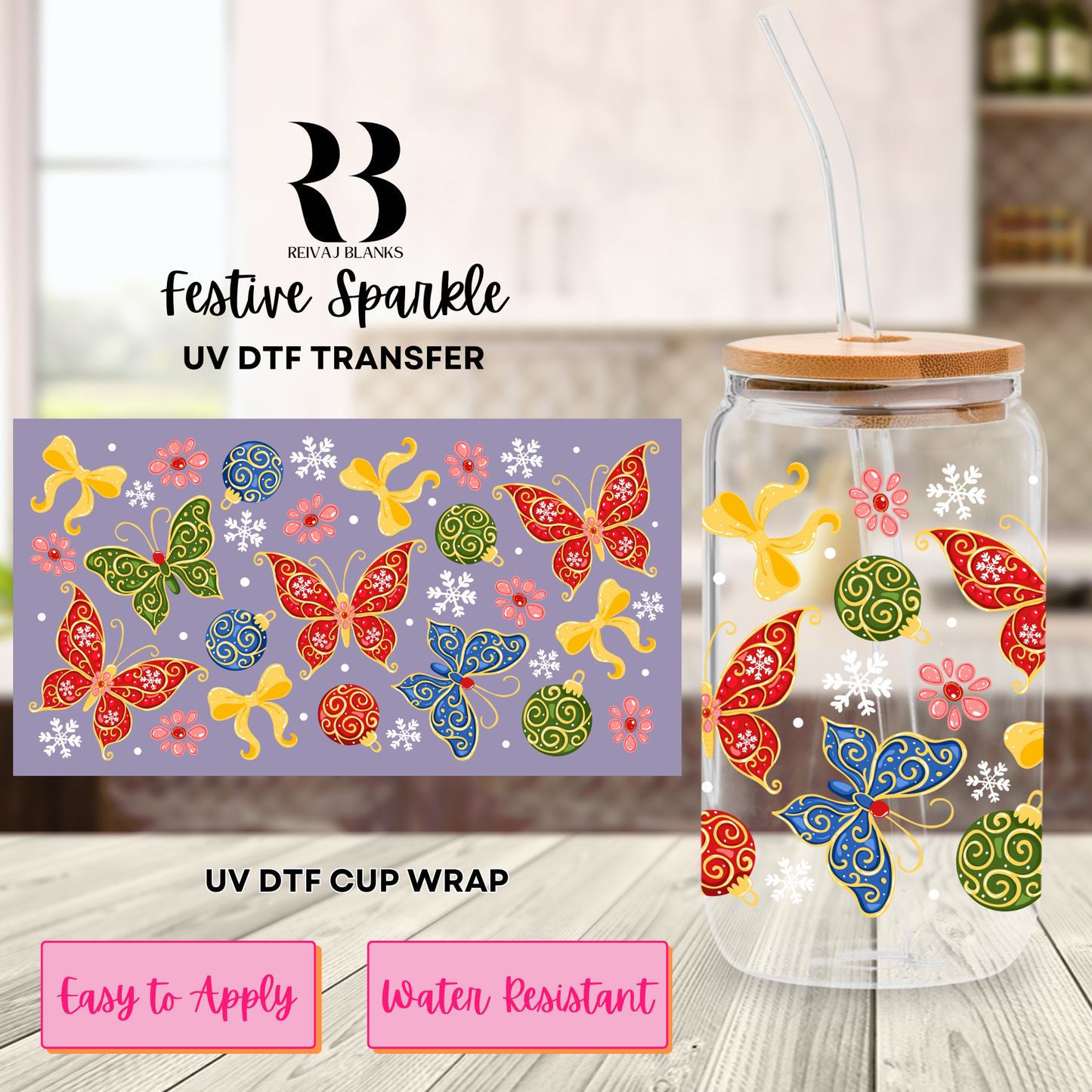 FESTIVE SPARKLE (DOUBLE SIDED) 16 OZ