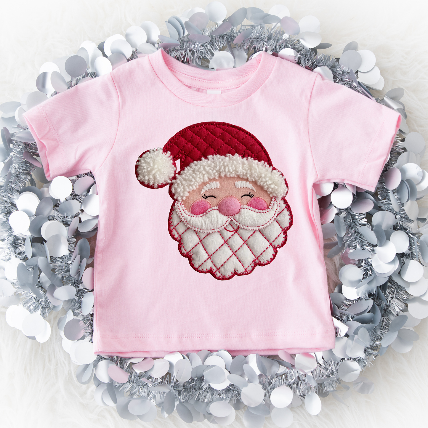 SANTA FAUX PATCH KIDS T-SHIRT