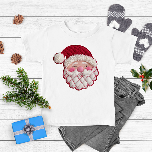 SANTA FAUX PATCH KIDS T-SHIRT