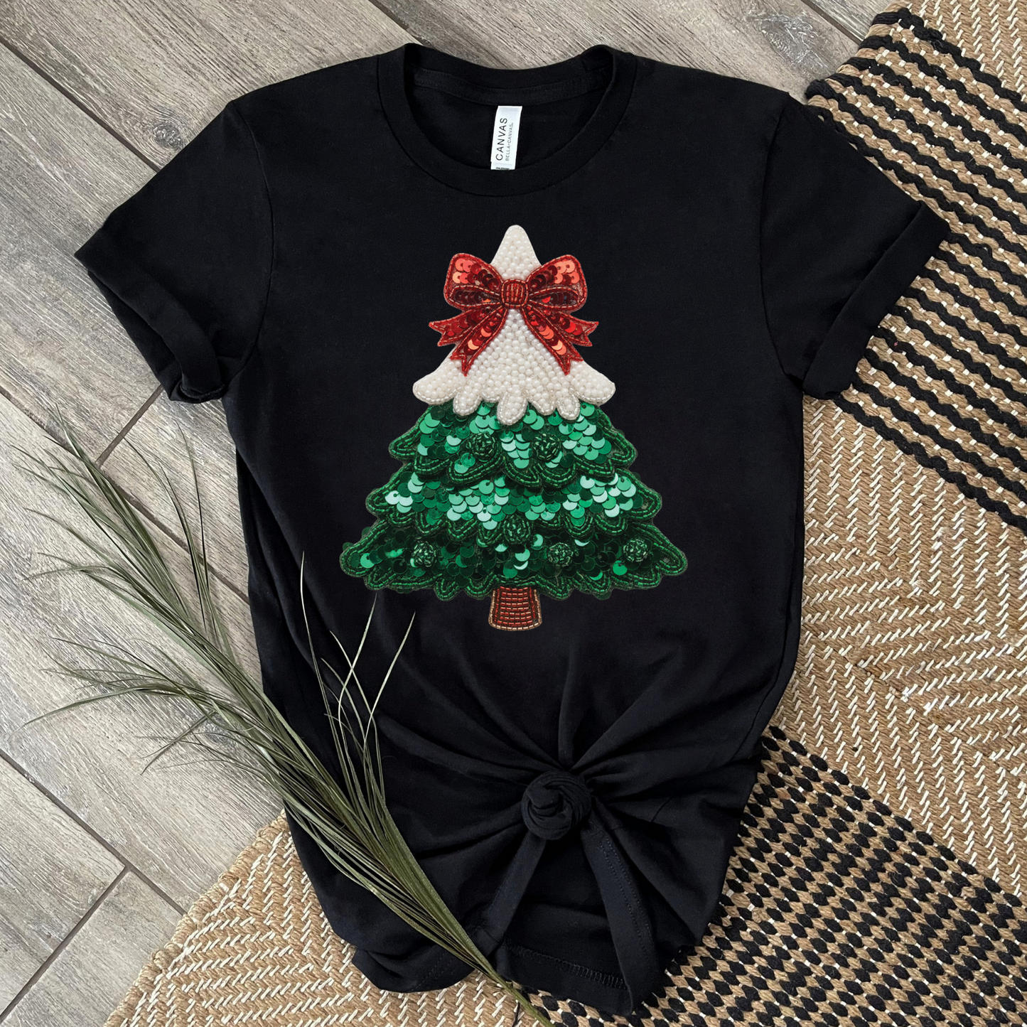 SEQUINS TREE T-SHIRT