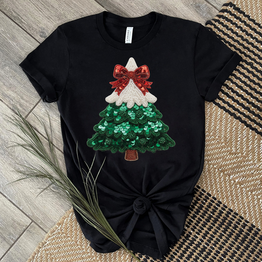 SEQUINS TREE T-SHIRT