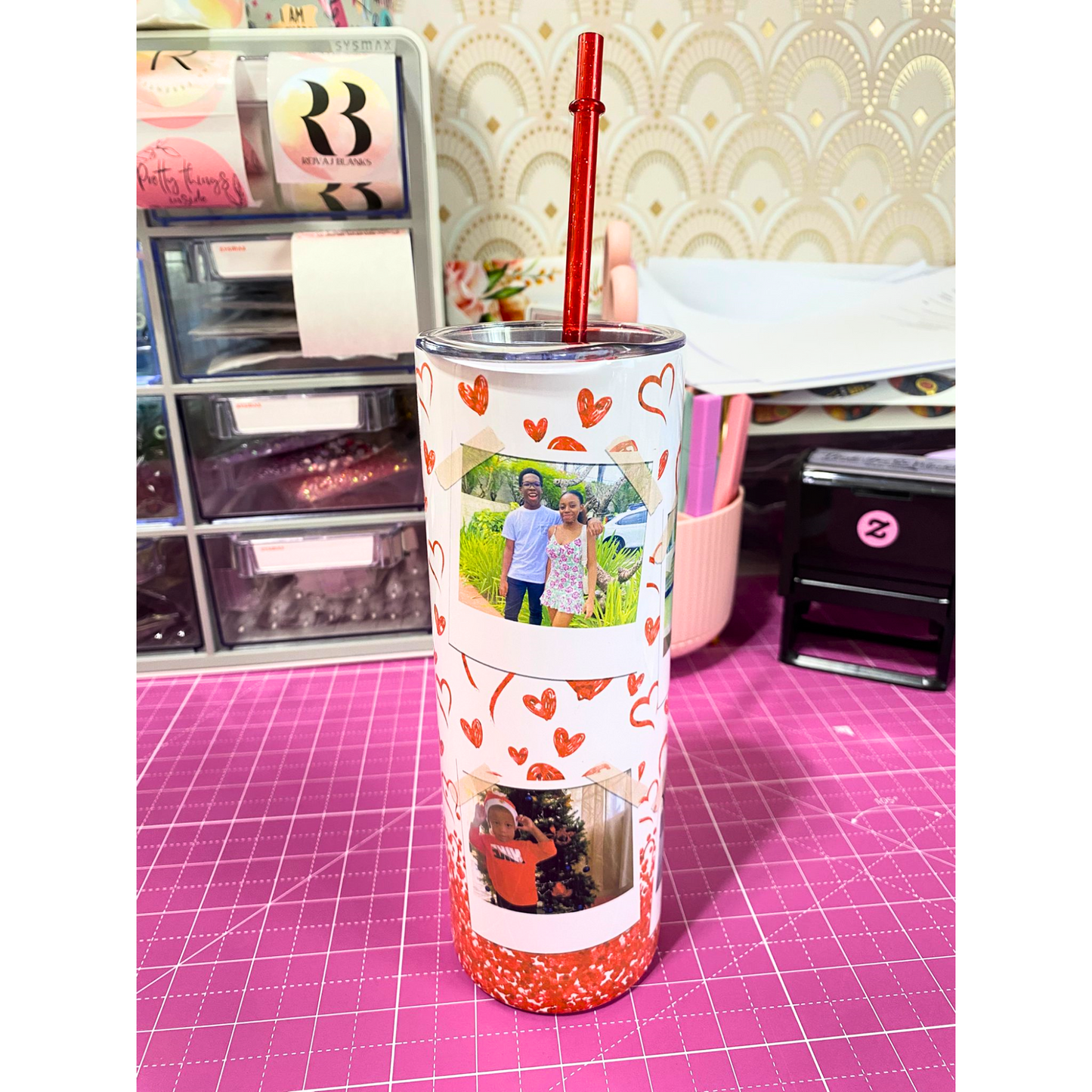 HEART PICTURE TUMBLER 20oz