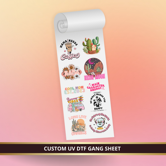 CUSTOM UV DTF GANG SHEET