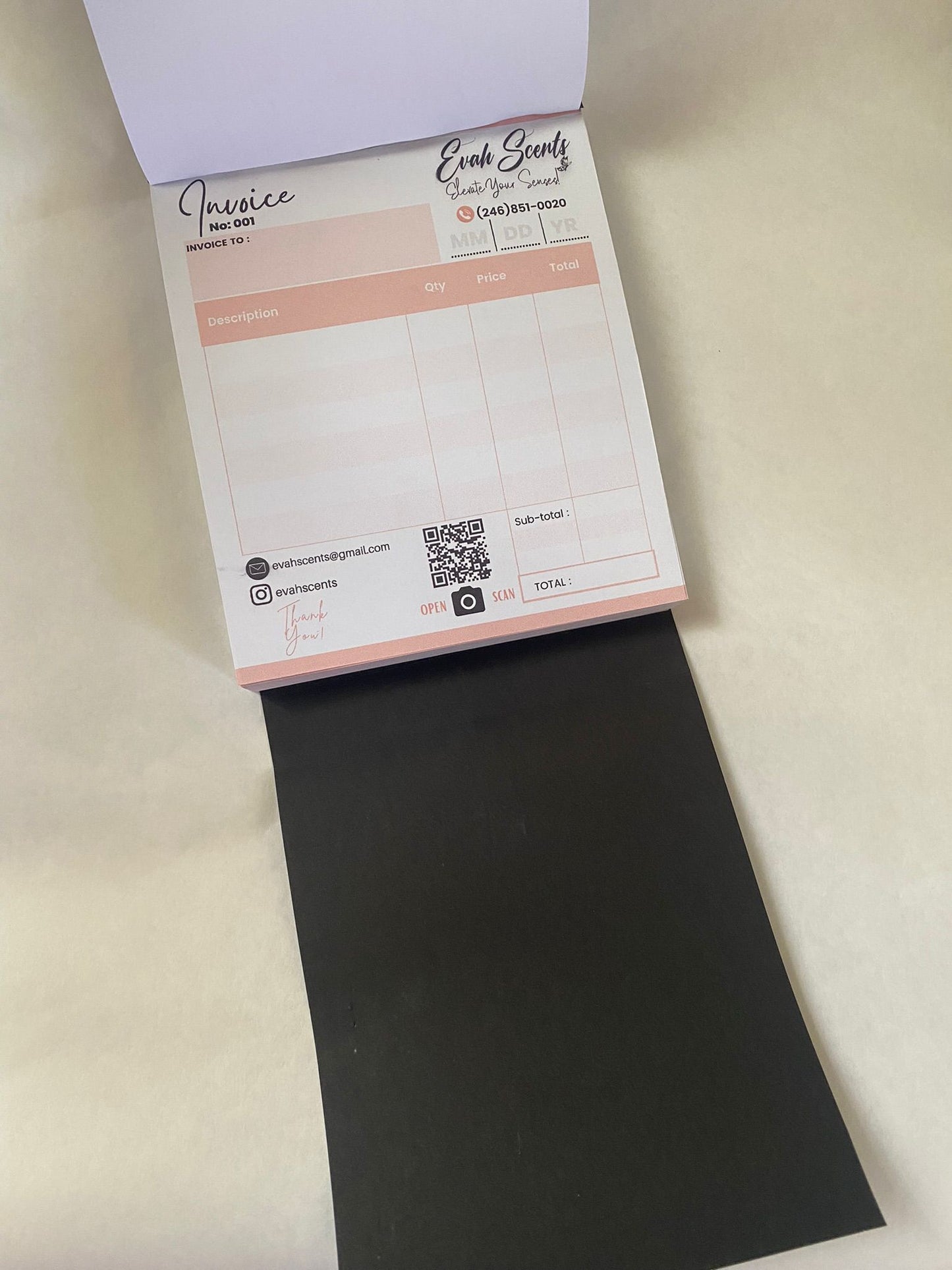 CUSTOMIZED INVOICE BOOK